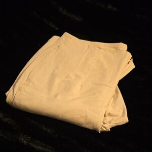 Old Navy Cream High-Rise Polished Pixie Pants